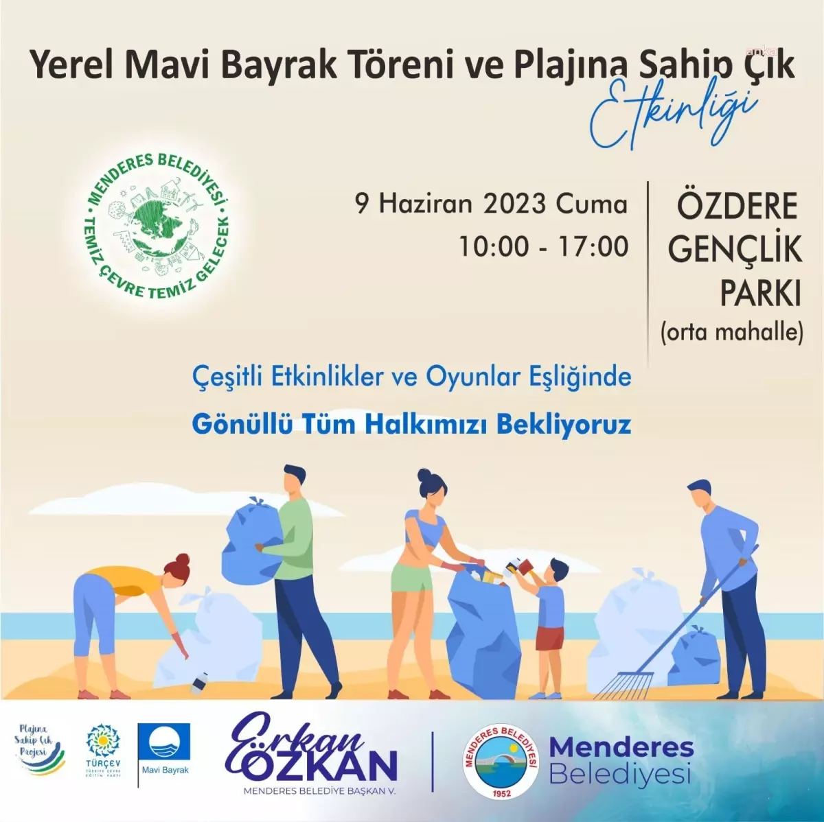 Menderes\'in plajları mavi bayrak almaya hak kazandı