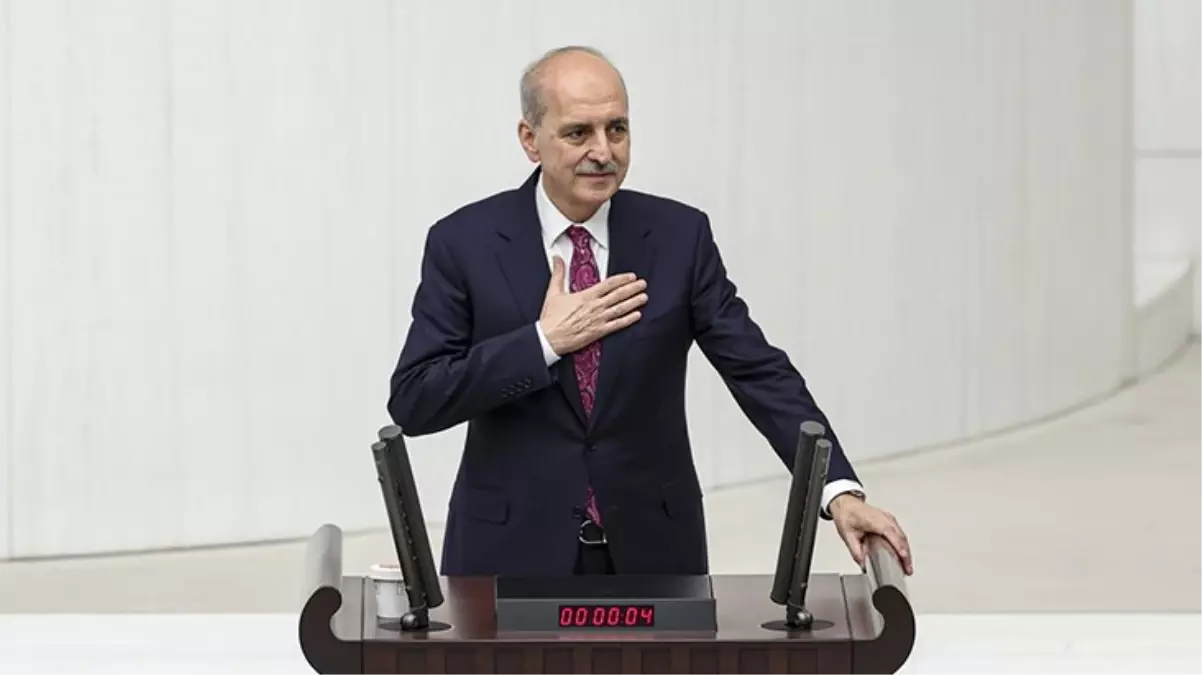 TBMM\'nin yeni başkanı 321 oyla Numan Kurtulmuş oldu