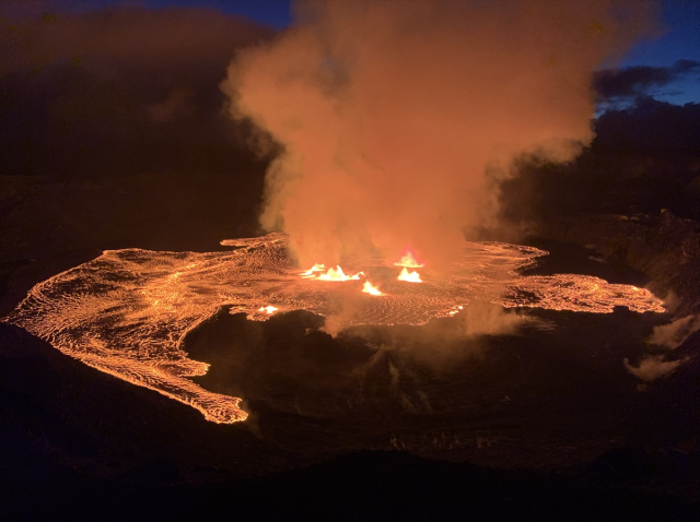 ABD'nin Hawaii eyaletinde Kilauea Yanardağı'nda patlama