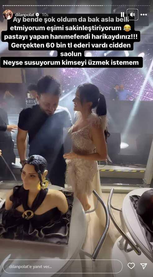 Eşinin doğum günü için 60 bin TL'ye pasta yaptıran Dilan Polat, gördüğü manzara karşısına şaşkına uğradı Eşinin doğum günü için 60 bin TL'ye pasta yaptıran Dilan Polat, gördüğü manzara karşısına şaşkına uğradı