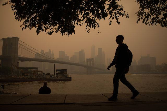 Kanada'daki Orman Yangınlarının Dumanı New York Kentini Kapladı Kanada'daki Orman Yangınlarının Dumanı New York Kentini Kapladı