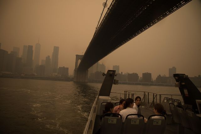 Kanada'daki Orman Yangınlarının Dumanı New York Kentini Kapladı Kanada'daki Orman Yangınlarının Dumanı New York Kentini Kapladı