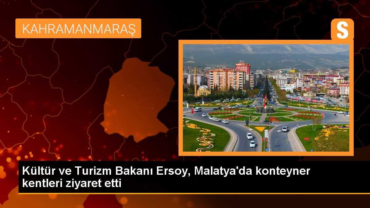 Kültür ve Turizm Bakanı Malatya\'da depremzedelerle buluştu