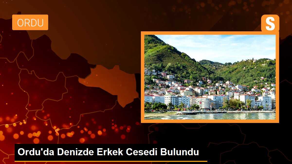 Ordu\'da denizde erkek cesedi bulundu