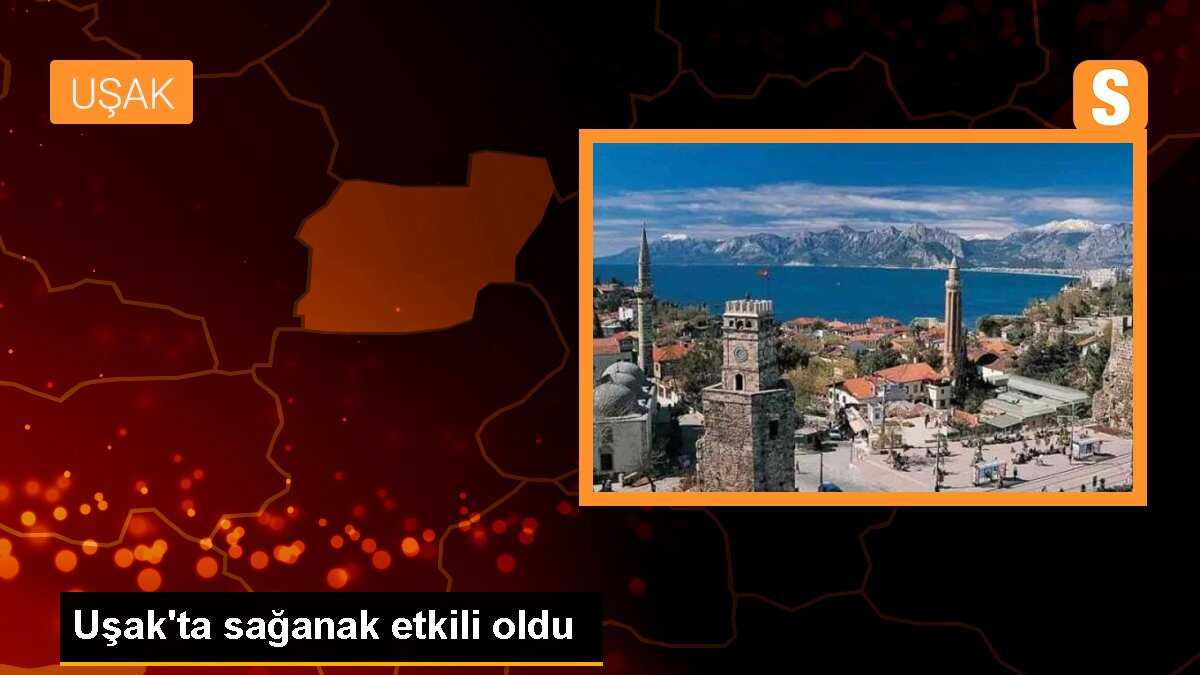 Uşak\'ın Eşme ilçesinde sağanak hayatı olumsuz etkiledi
