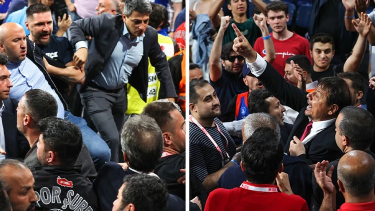 Anadolu Efes-Fenerbahçe Beko maçında kavga çıktı