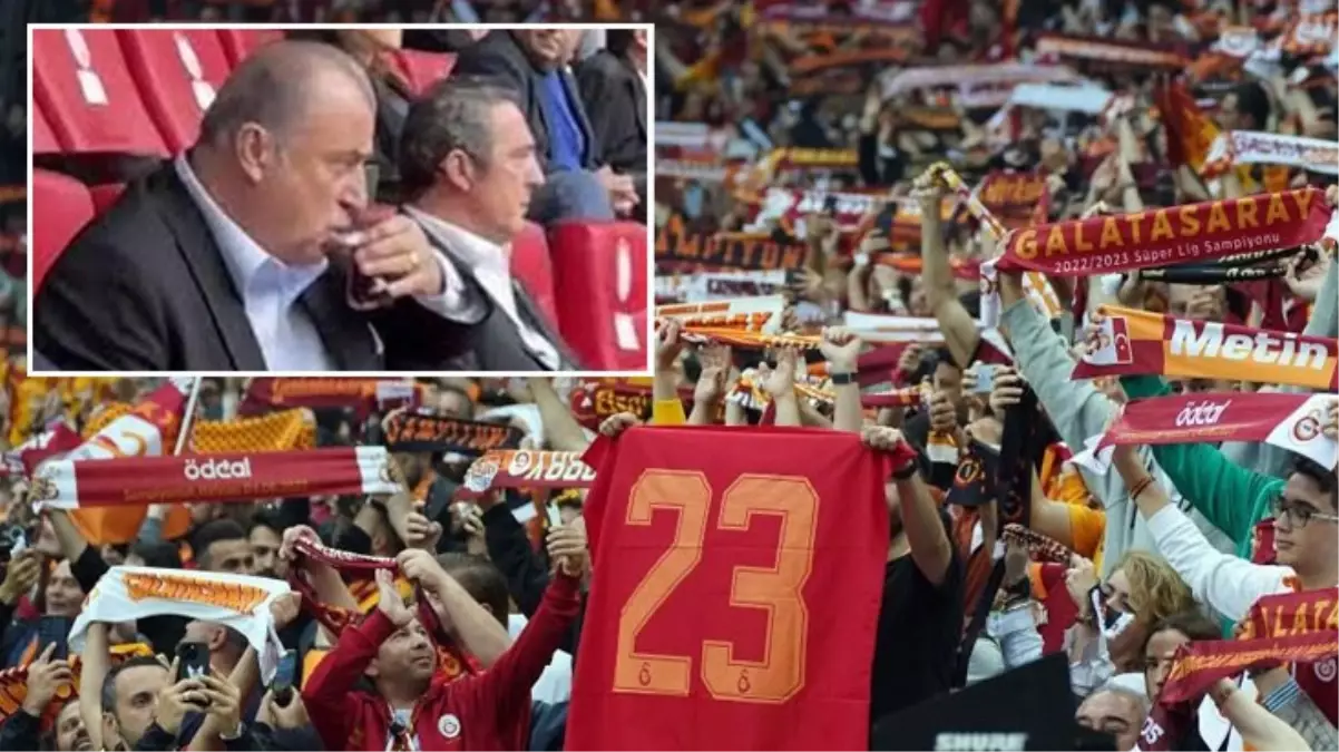 Herkes bu iddiayı dillendiriyor! Ali Koç\'tan derbide yanına oturan Fatih Terim\'e bomba soru