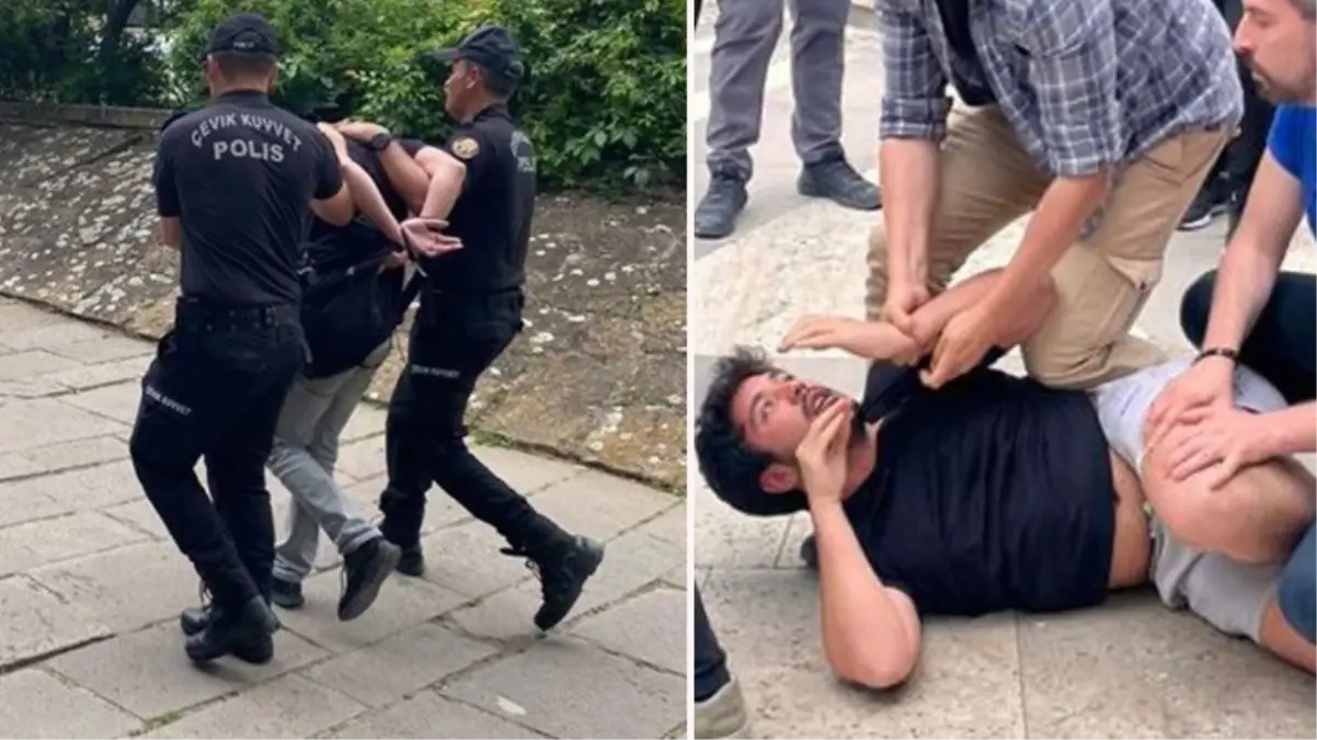 ODTÜ\'de izinsiz gerçekleştirilen LGBT yürüyüşüne polis müdahale etti, 5 kişi gözaltına alındı