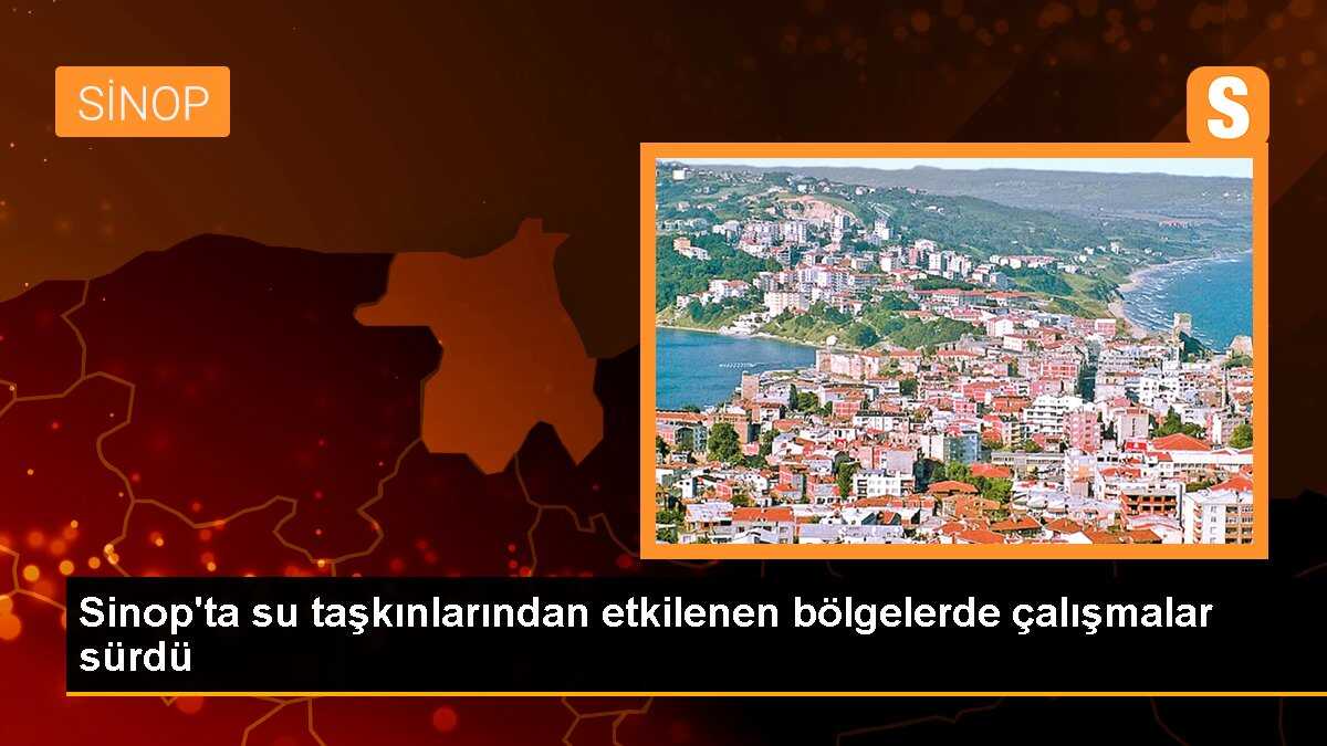 Sinop\'ta Su Taşkınları Sonrası Yol ve Köprü Onarımları Devam Ediyor