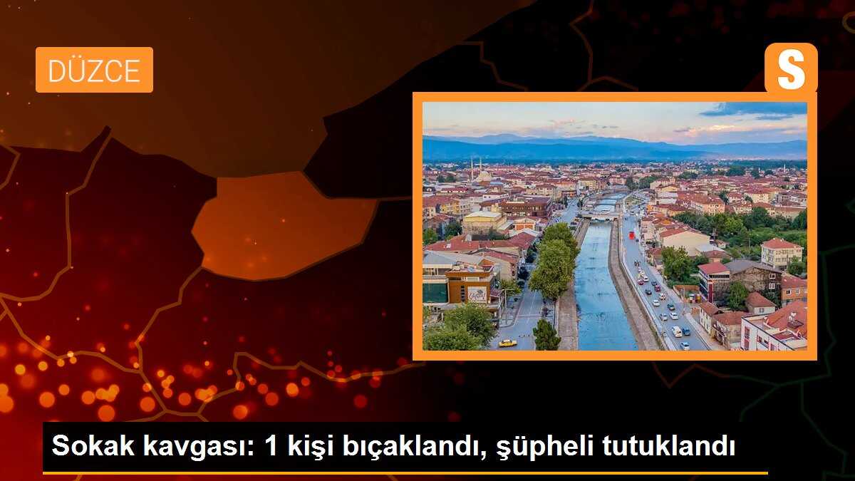 Düzce\'de sokak kavgası: 1 kişi bıçaklandı, şüpheli tutuklandı