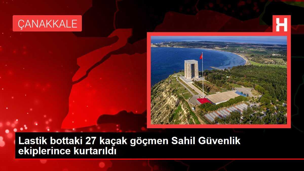27 Kaçak Göçmen Ayvacık Açıklarında Kurtarıldı