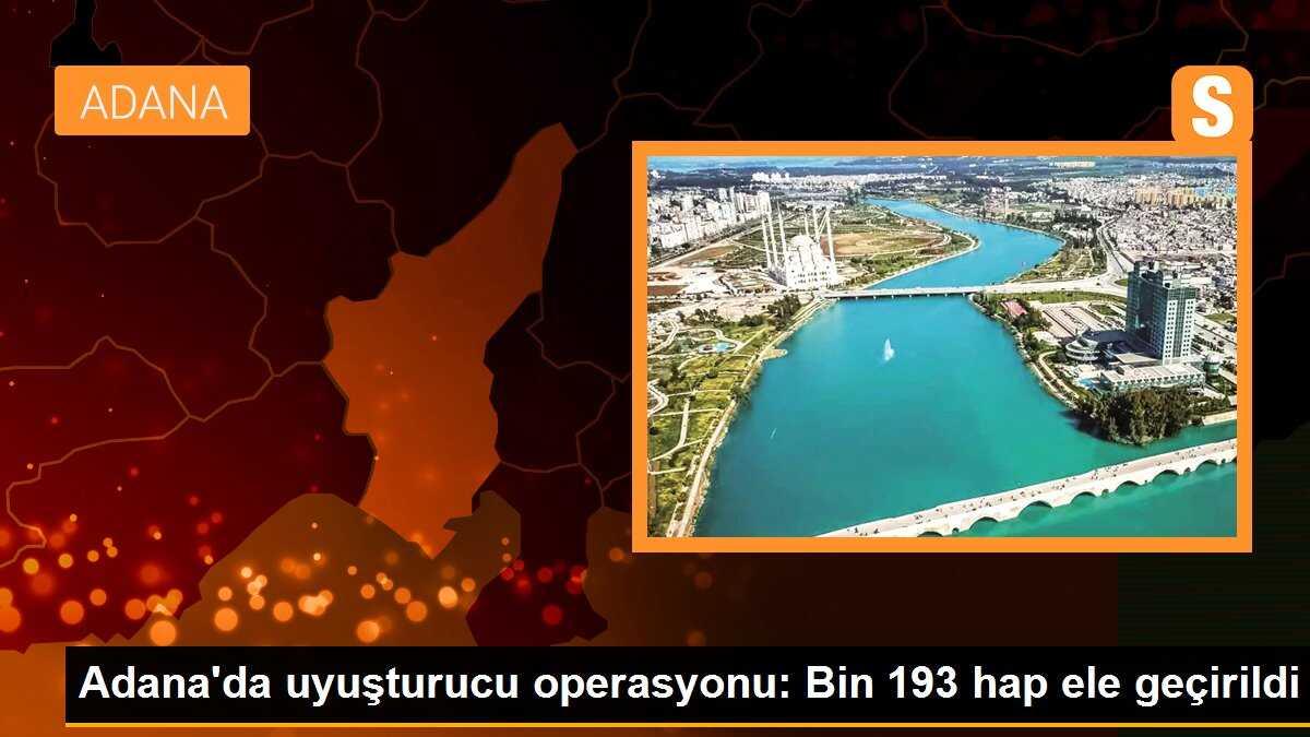 Adana\'da torbacı operasyonu: Bin 193 uyuşturucu hap ele geçirildi