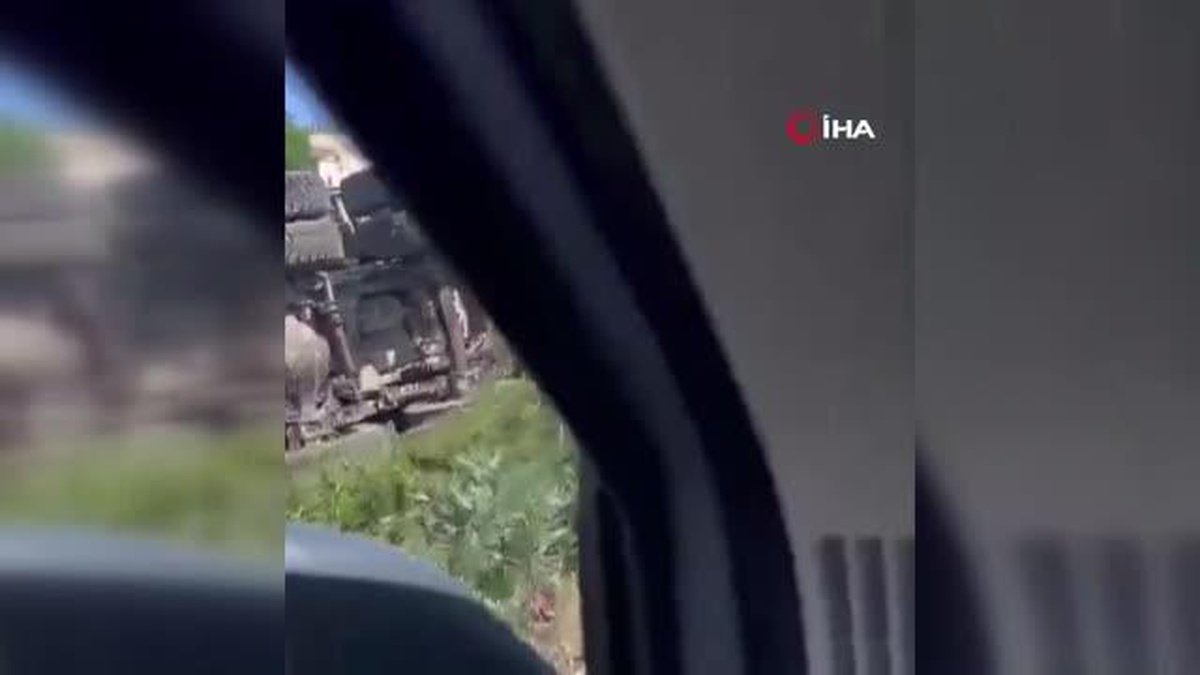 Gaziantep'te freni patlayan kamyon ortalığı savaş alanına çevirdi