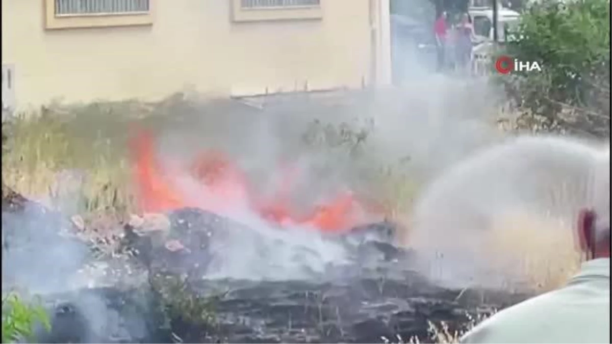 Bodrum\'da Otluk Alanda Çıkan Yangın İşletmelere Sıçramadan Söndürüldü