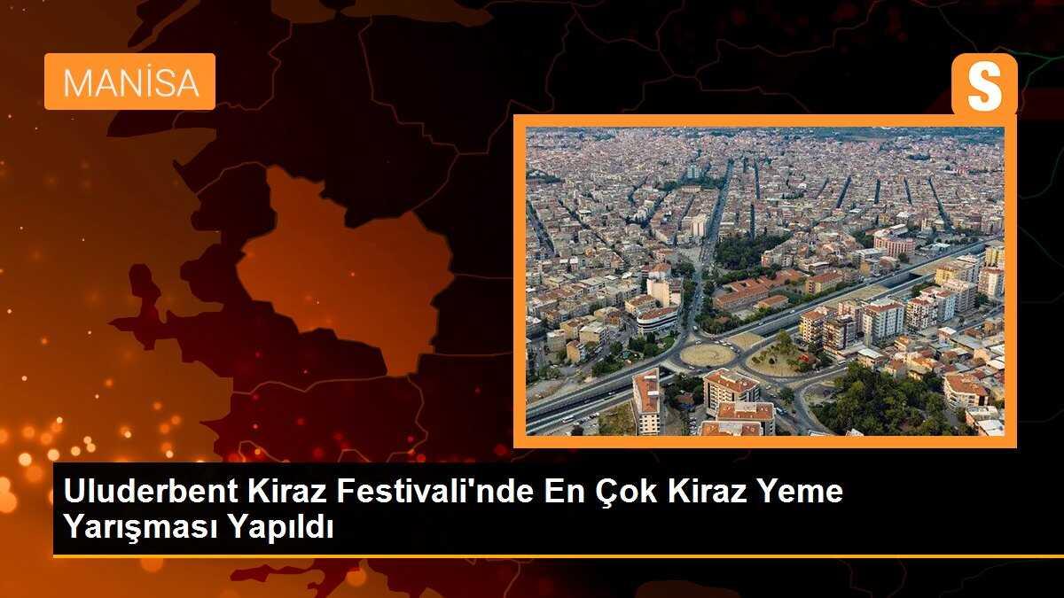 Uluderbent Kiraz Festivali\'nde En Çok Kiraz Yeme Yarışması Yapıldı