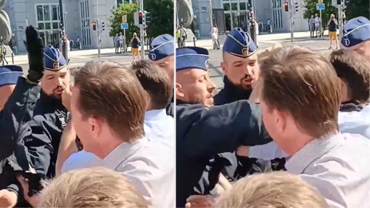 Belçika\'da aşırı sağcı parti lideri polis tarafından tokatlandı