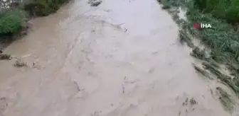 Çorum'da sağanak yağış sonrası derelerin debisi yükseldi