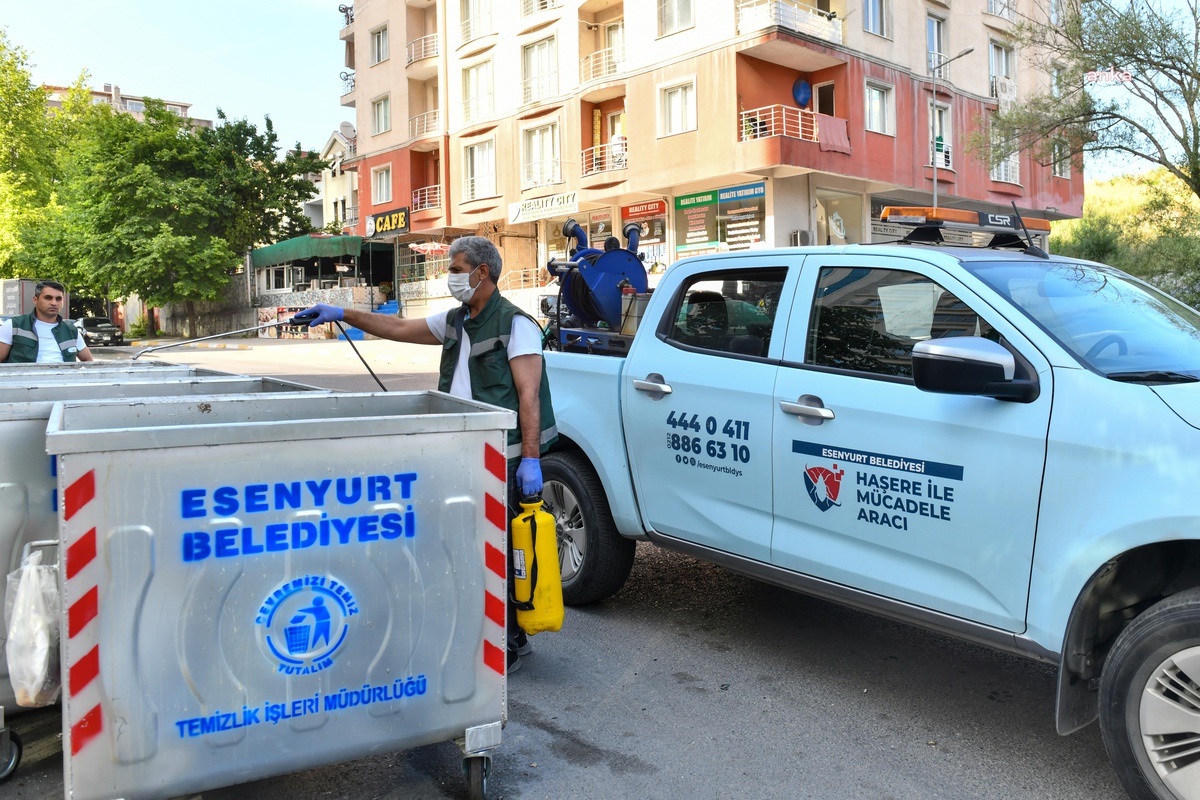 Esenyurt Belediyesi Halk Sağlığı İçin İlaçlama Çalışmalarını Sürdürüyor