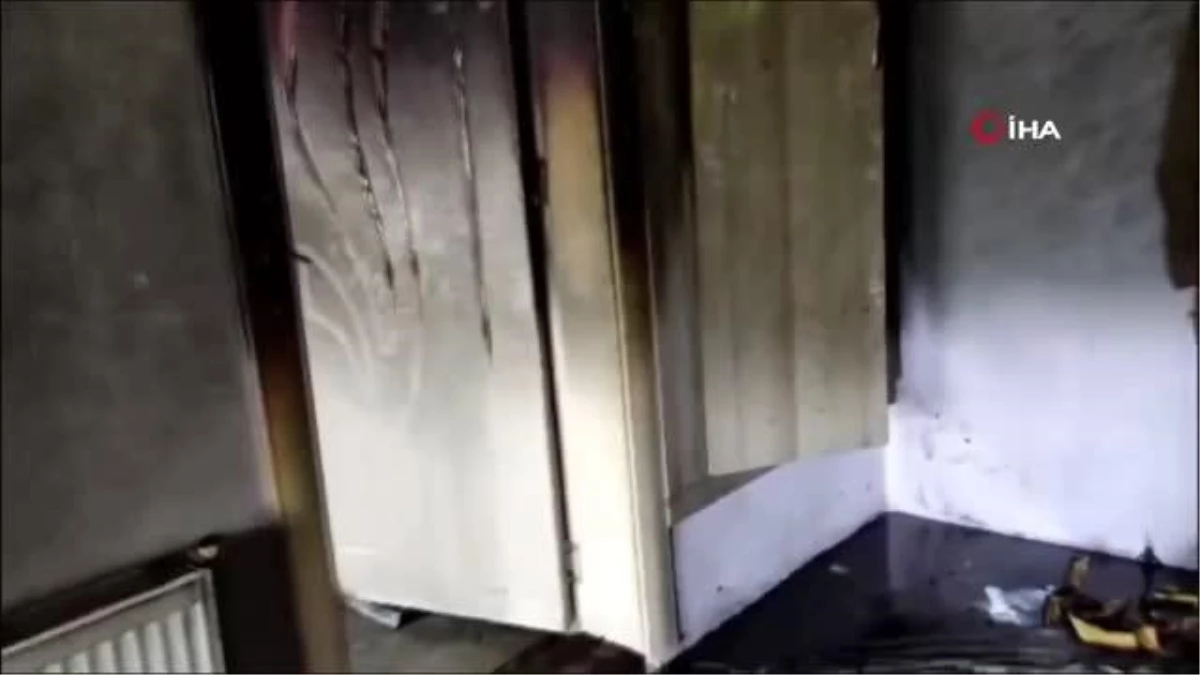 Hacda olan vatandaşın evi yangında yandı
