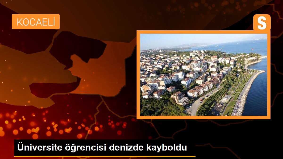 Üniversite öğrencisi denizde kayboldu