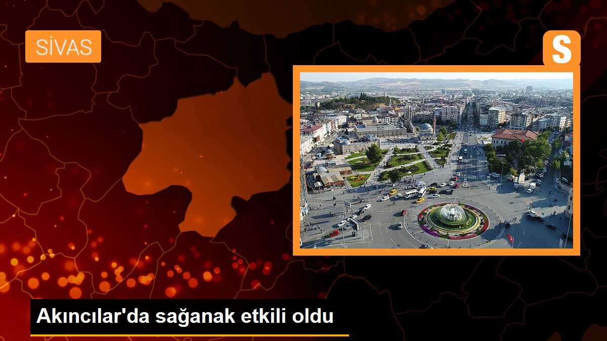 Akıncılar\'da sağanak etkili oldu