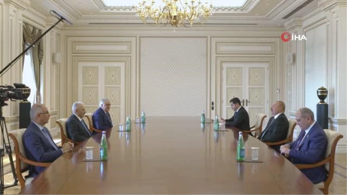 Azerbaycan Cumhurbaşkanı İlham Aliyev, Binali Yıldırım\'ı Kabul Etti