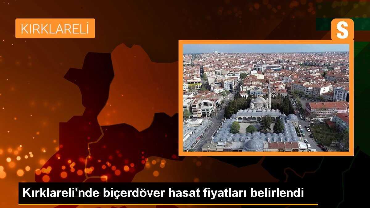 Kırklareli\'nde 2023 Yılı Biçerdöver Hasat Fiyatları Açıklandı
