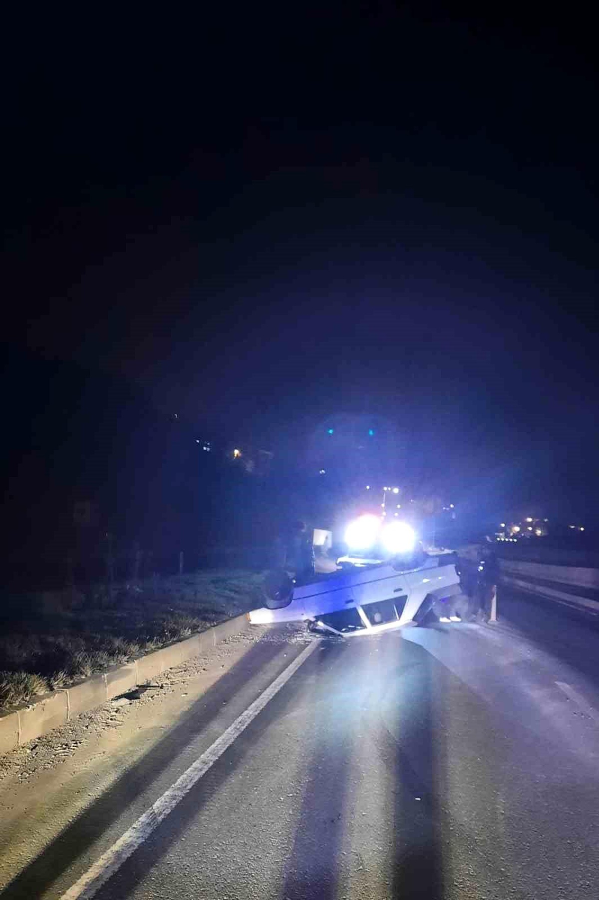 Zonguldak\'ta Otomobil Takla Attı: 1 Yaralı