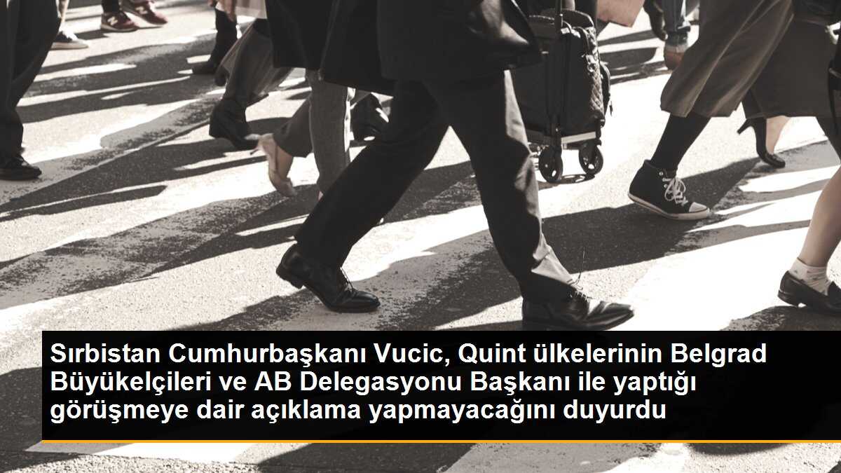 Sırbistan Cumhurbaşkanı Vucic, Quint ülkelerinin Belgrad Büyükelçileri ve AB Sırbistan Delegasyonu Başkanı ile görüşme hakkında açıklama yapmayacak