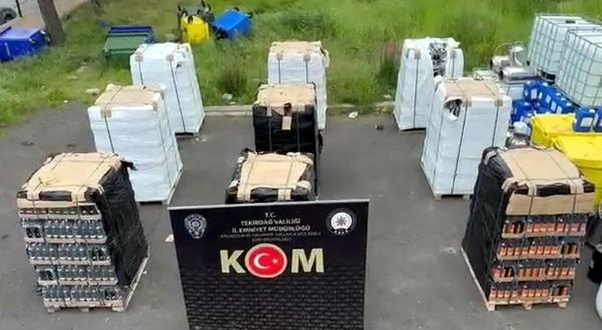 Tekirdağ\'da Sahte İçki Operasyonu: 5\'i Yabancı Uyruklu 6 Şüpheli Gözaltına Alındı