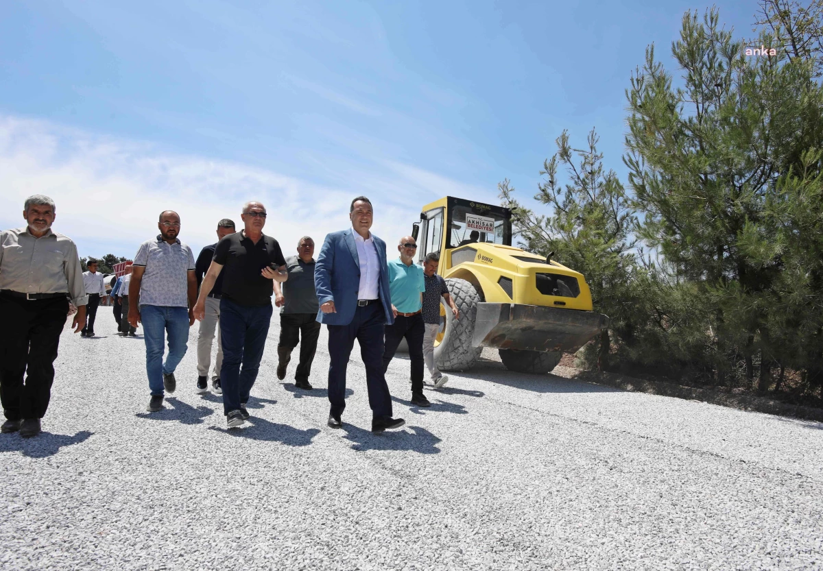 Akhisar Belediyesi, Çamönü ve Gördes yolunda asfalt çalışmalarını tamamladı