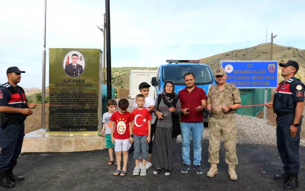 Adıyaman\'da jandarma güvenlik noktasına şehit Uzman Çavuş Mehmet Orhan\'ın adı verildi