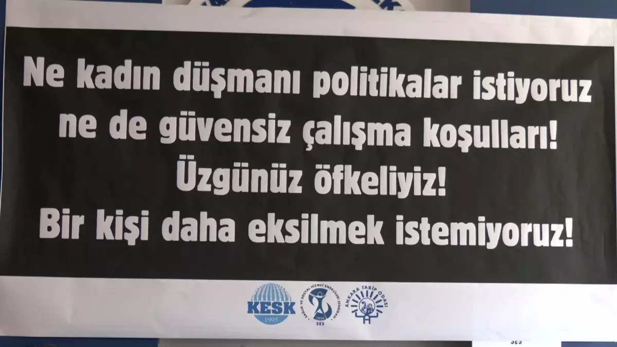 Hekimler ve Sağlık Emekçileri, Ankara\'da Dr. Melek Bağce\'nin Öldürülmesine Tepki Gösterdi: "Kadın Cinayetleri ve Sağlıkta Şiddet Sona Ersin"