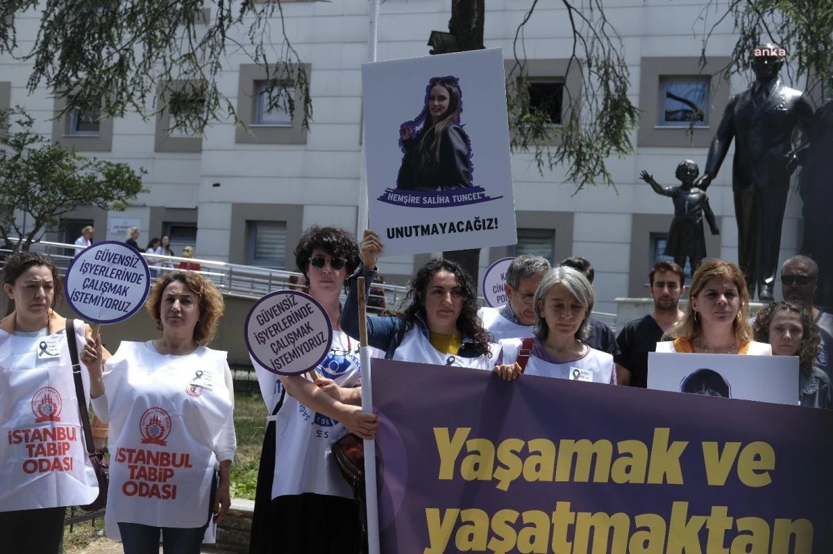 Sağlık emek ve meslek örgütleri, Dr. Melek Bağce\'nin öldürülmesini protesto etti