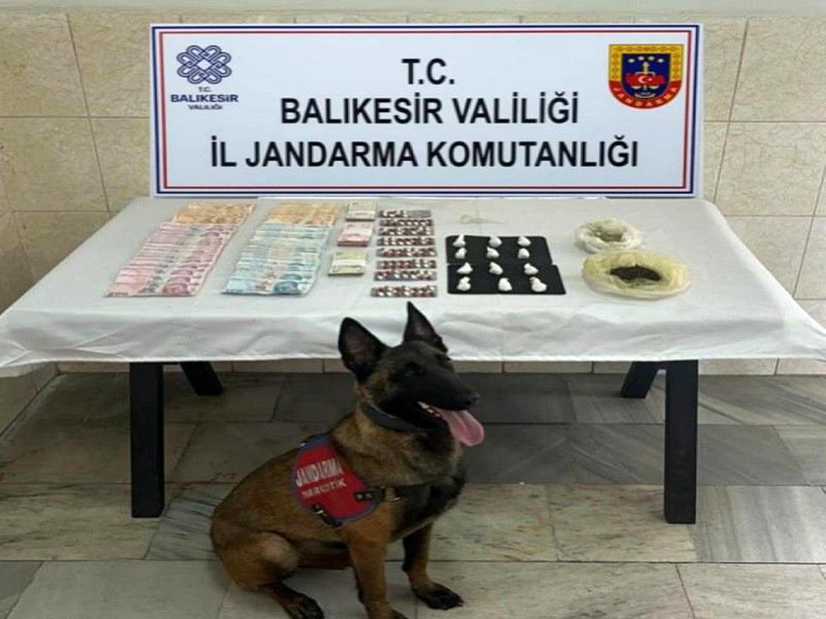 Balıkesir\'de Narkotik Köpekli Operasyonda Çok Miktarda Uyuşturucu Ele Geçirildi