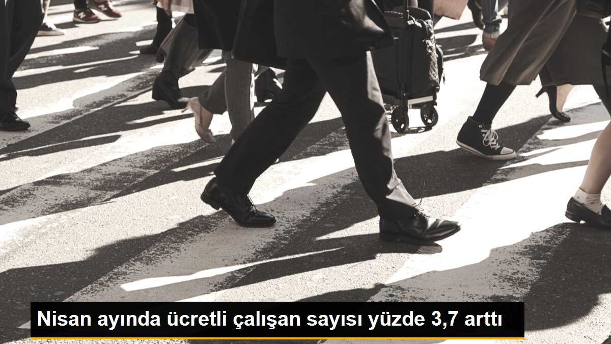 Nisan ayında ücretli çalışan sayısı yüzde 3,7 arttı