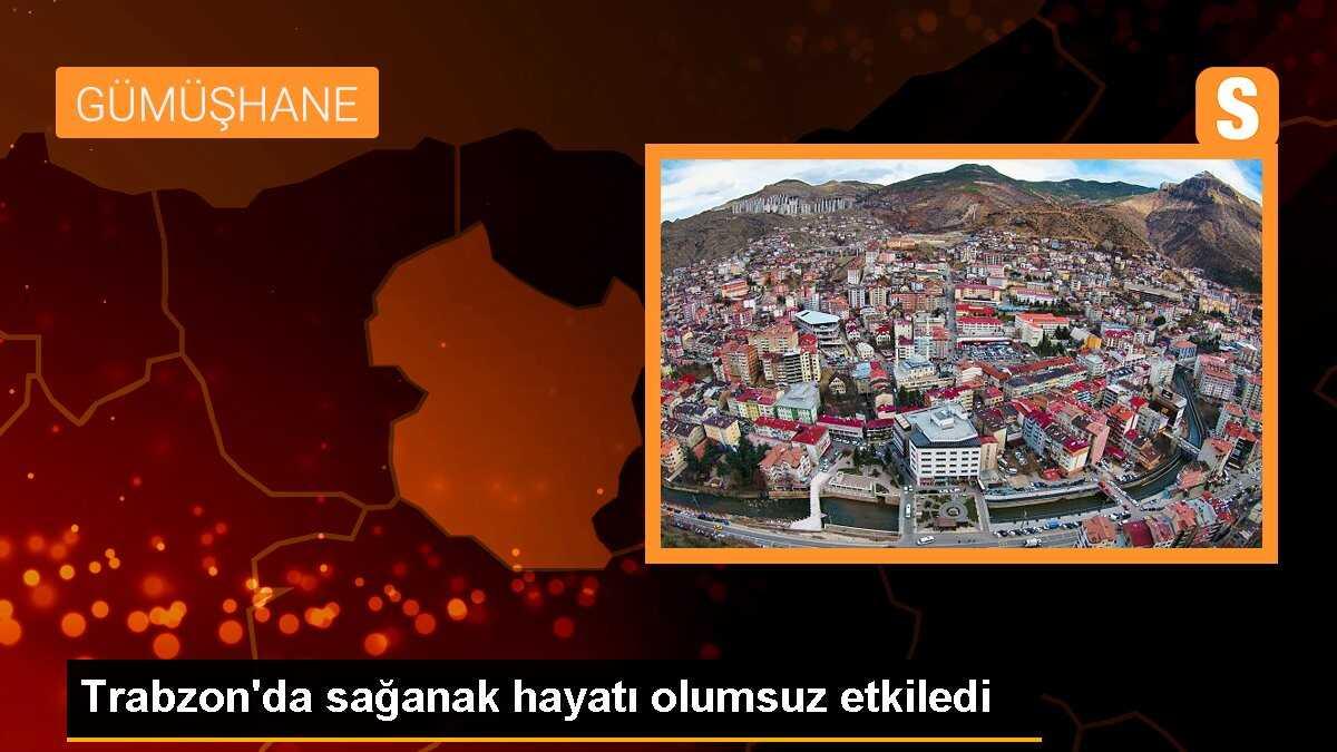Trabzon\'da Sağanak Yağış Hayatı Olumsuz Etkiledi