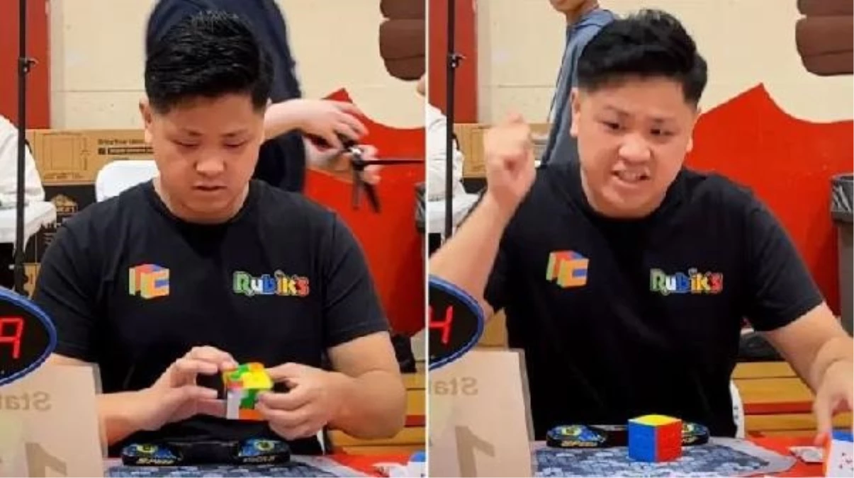 ABD\'li Max Park, Rubik Küpü\'nü 3.13 saniyede çözerek dünya rekoru kırdı