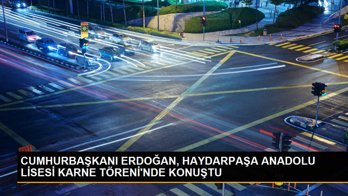 CUMHURBAŞKANI ERDOĞAN, HAYDARPAŞA ANADOLU LİSESİ KARNE TÖRENİ\'NDE KONUŞTU