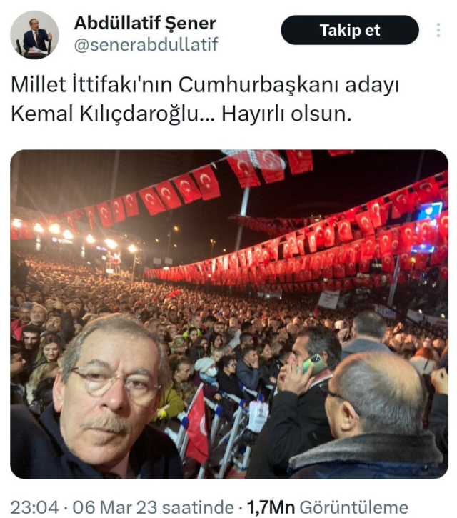 Kılıçdaroğlu'na oy vermediğini açıklayan Şener'in eski paylaşımı yeniden gündem geliyor