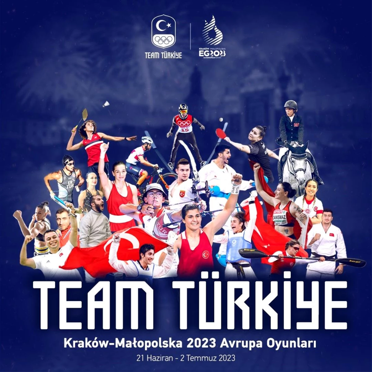 Team Turkey announced for 2023 European Games in Krakow-Malopolska