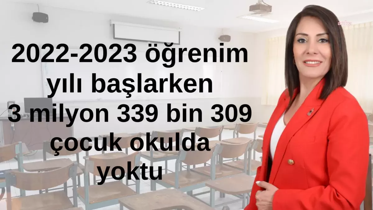 Zafer Partisi Genel Başkan Yardımcısı: 3 milyon 339 bin 309 çocuk okulda değil