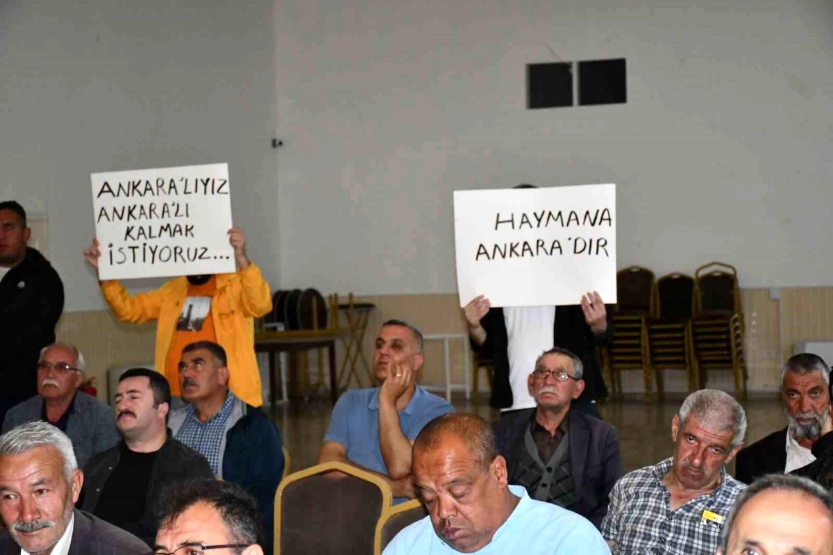 Haymana residents oppose rumors of being attached to Polatlı if it becomes a province