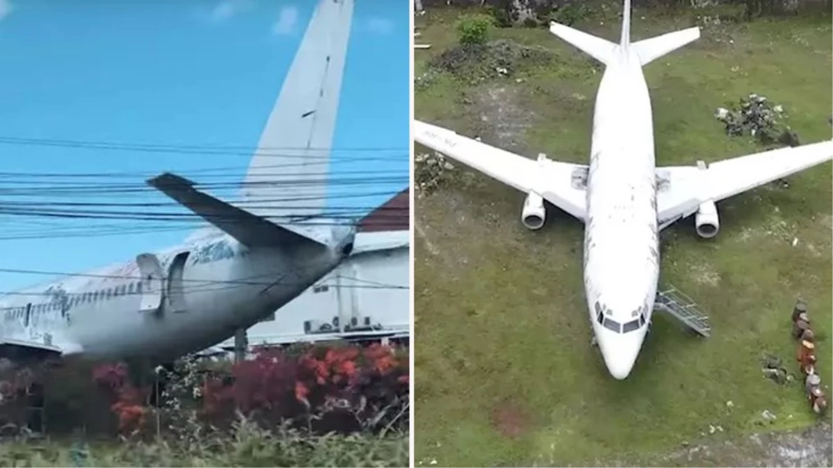 Bali\'de bir tarlada bulunan Boeing 737 uçağının gizemi çözülemedi