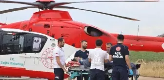 Diyarbakır'da Helikopter İle Hastaneye Yetiştirildi