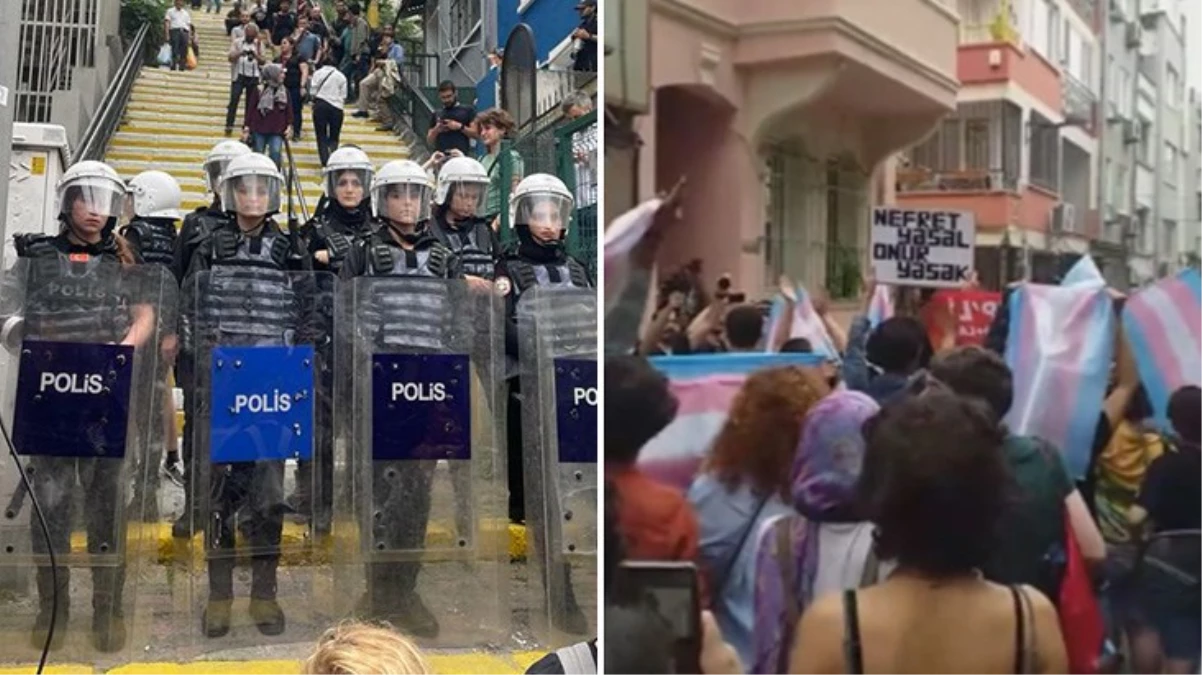Beyoğlu ve Şişli\'de İzinsiz Yürüyüşe Polis Müdahalesi
