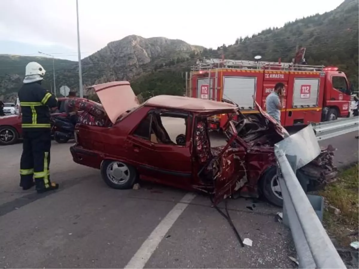 Amasya\'da Kavşakta Kaza: 1\'i Ağır 5 Yaralı