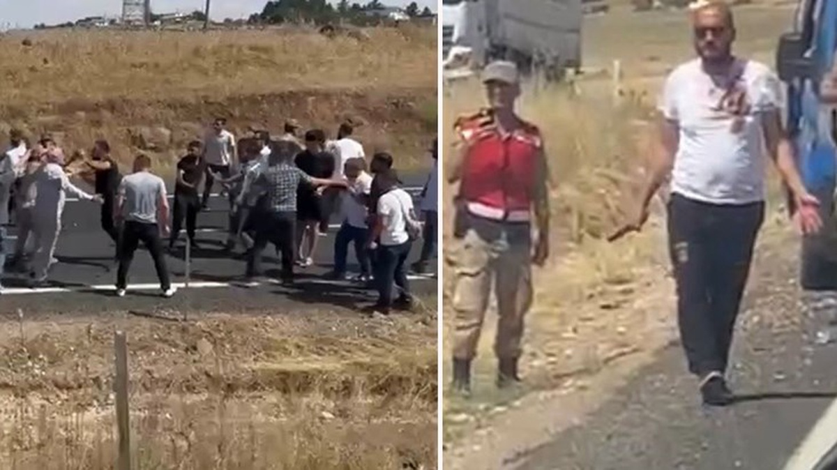 Şanlıurfa\'da kendini yaralayan şahsa vatandaşlar meydan dayağı attı
