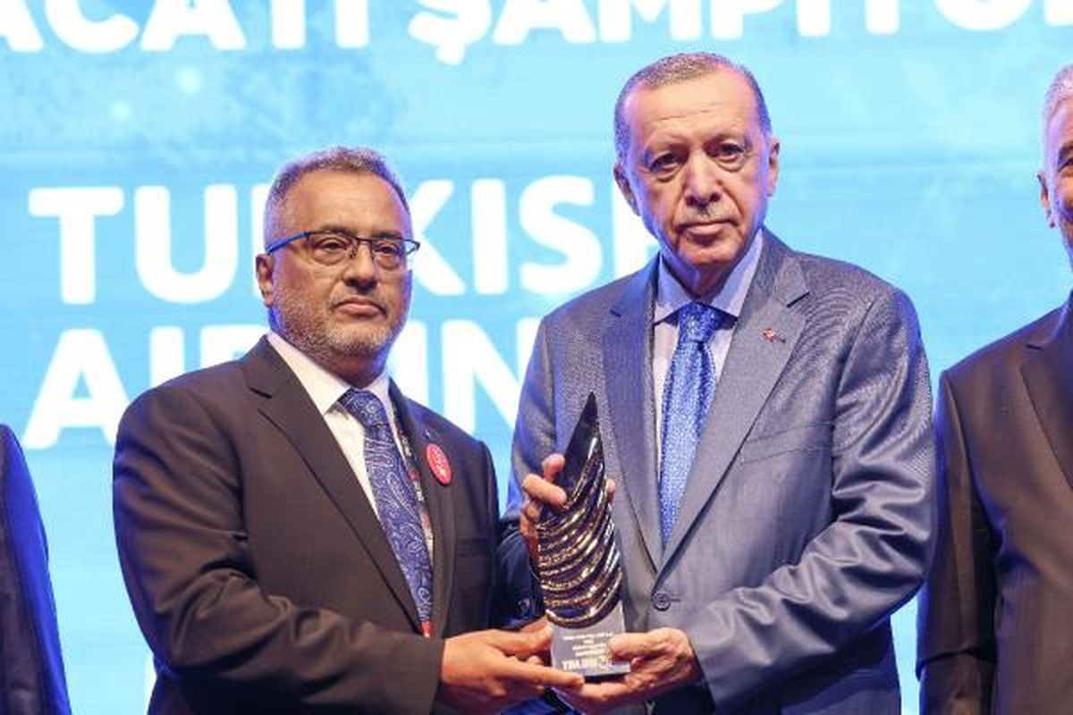 THY, 2022 yılında 15 milyar 769 milyon dolarlık ihracatla \'İhracat Şampiyonu\' ödülüne layık görüldü
