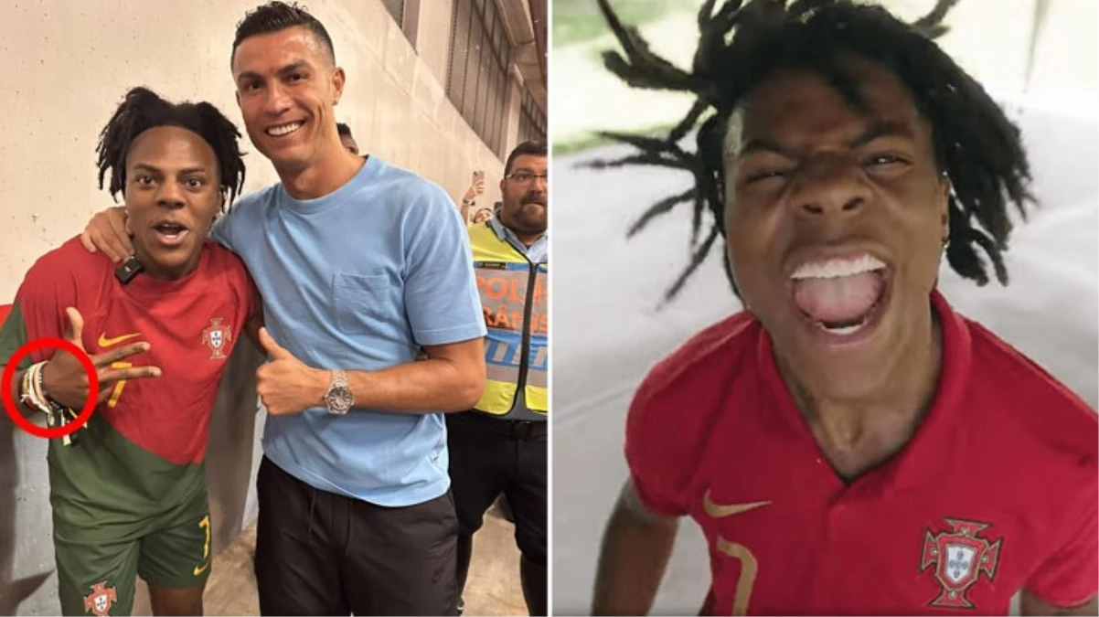 Cristiano Ronaldo ile fotoğraf çektiren ünlü yayıncı Messi dövmesini gizledi